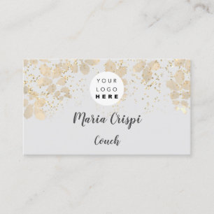 Tarjeta De Visita Custom Logo QR Code Couch Therapist Blogger