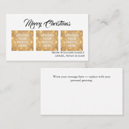 Tarjeta De Visita Custom Merry Christmas Photo Business card theme