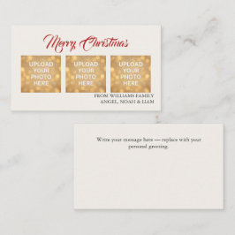 Tarjeta De Visita Custom Merry Christmas Photo Card