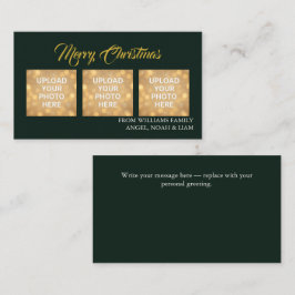 Tarjeta De Visita Custom Merry Christmas Photo Card