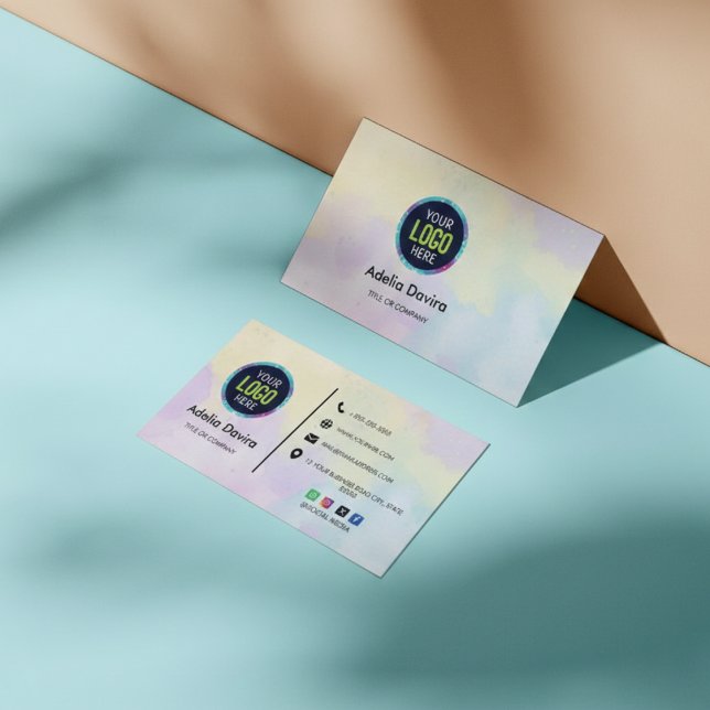 Tarjeta De Visita Custom Modern Minimalist Logo for Social Media &  (Subido por el creador)