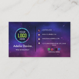 Tarjeta De Visita Custom Modern Minimalist Logo for Social Media & 