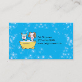 Tarjeta De Visita Custom Pet Groomer Appointment Card