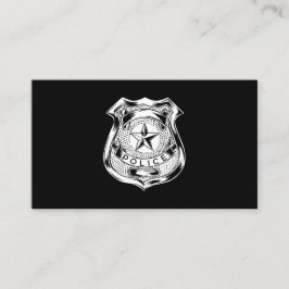 Tarjeta De Visita Custom Police Department Law Enforcement Logo