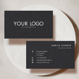 Tarjeta De Visita Custom Rectangular Logo Business card template