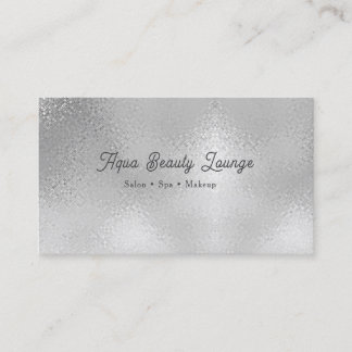 Tarjeta De Visita Custom Silver Salon | Beauty Spa