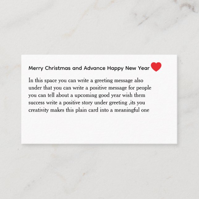 Tarjeta De Visita Custom Spread love card (Anverso)