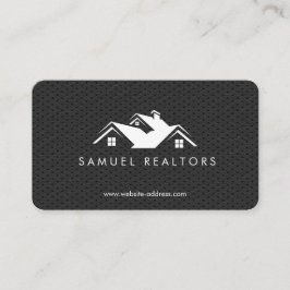 Tarjeta De Visita Custom Stylish Modern Real Estate Home Logo