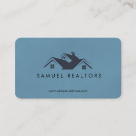 Tarjeta De Visita Custom Stylish Modern Real Estate Home Logo