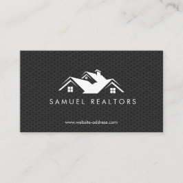 Tarjeta De Visita Custom Stylish Modern Real Estate Home Logo