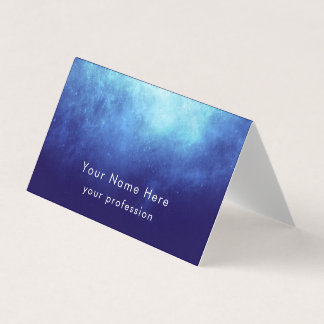 Tarjeta De Visita Custom Text Cool Modern Nebula Personalized 