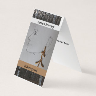 Tarjeta De Visita Custom Vertical Tent Fold Folded Business Card