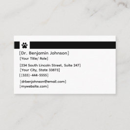 Tarjeta De Visita Custom Veterinary Appointment Card | Photo & Logo