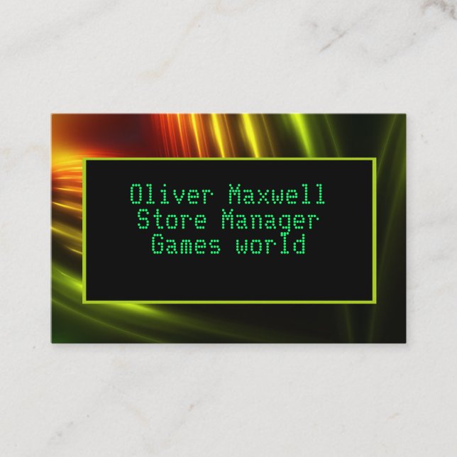 Tarjeta De Visita Customisable futuristic space abstract business ca (Anverso)