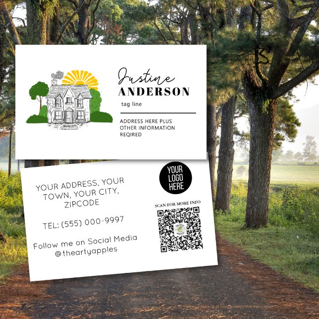 Tarjeta De Visita Customizable Business Card –Real Estate & Property (Subido por el creador)