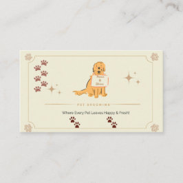Tarjeta De Visita Customizable Dog & Cat Groomer Contact Card | Edit