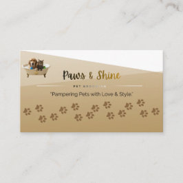 Tarjeta De Visita Customizable Dog & Cat Groomer Contact Card | Edit