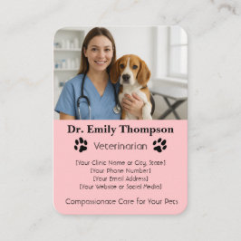 Tarjeta De Visita Customizable Veterinarian Business Card – Photo 