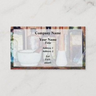 Tarjeta De Visita CustomizMortar y maja y producto de Pestlee