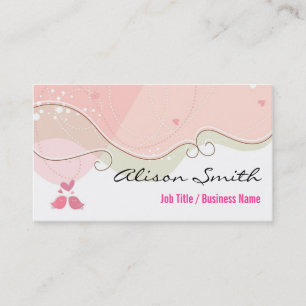 Tarjeta De Visita Cute and Romantic Business Card