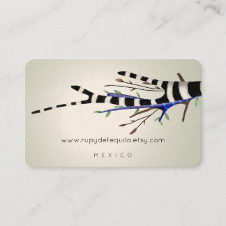 Tarjeta De Visita Cute árbol azul morado
