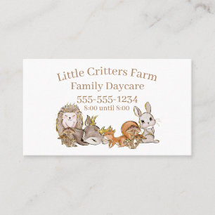 Tarjeta De Visita Cute Baby Animals