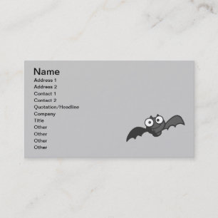 TARJETA DE VISITA CUTE BEBÉ PERSONALIZADO NEGRO VOLANDO FELIZ DIVERS