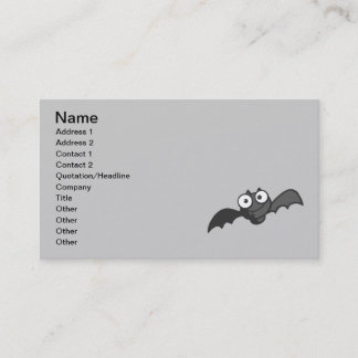 TARJETA DE VISITA CUTE BEBÉ PERSONALIZADO NEGRO VOLANDO FELIZ DIVERS