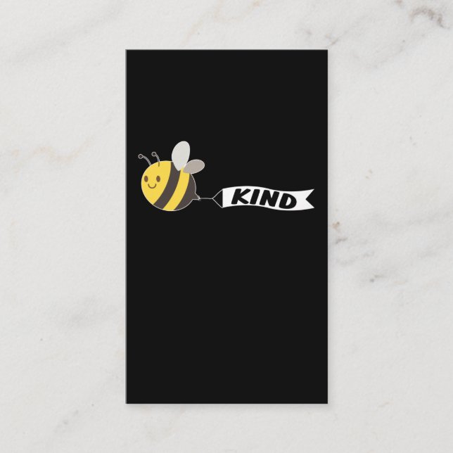 Tarjeta De Visita Cute Bee Kind Whisperer Beekeeper (Anverso)