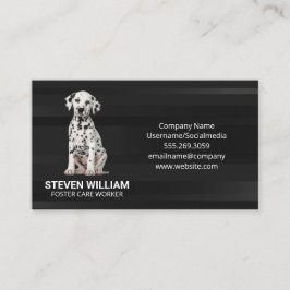 Tarjeta De Visita Cute Dalmatia Puppy