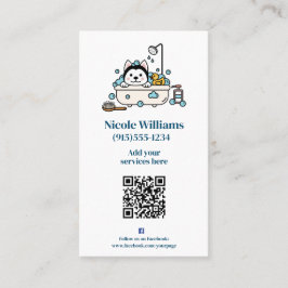 Tarjeta De Visita Cute Dog Grooming Business