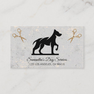 Tarjeta de visita Cute Dog Grooming Elegoming Shea