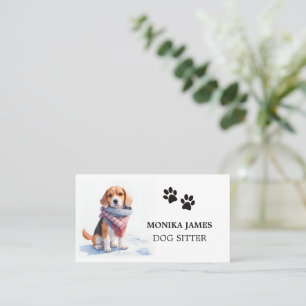 Tarjeta De Visita Cute Dog Sitter