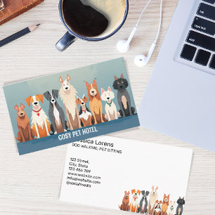 Tarjeta De Visita Cute Dog Sitter, Mascota Groomer, Veterinario, Cac