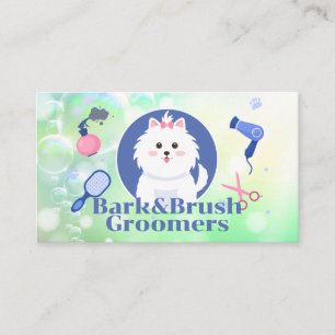 Tarjeta De Visita Cute Doggie   Herramientas de crecimiento   Baches