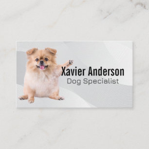 Tarjeta De Visita Cute Doggie y Servicios de Animales 