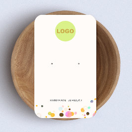 Tarjeta De Visita Cute Fun Confetti Stud Earl Jewelry