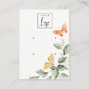 Tarjeta De Visita Cute Garden Foliage Butterflies 2 Earls Display