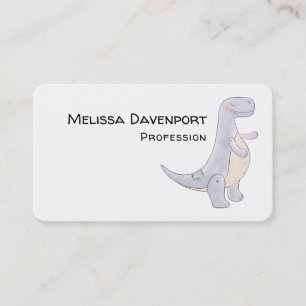 Tarjeta De Visita Cute Gray Tyrannosaurus Rex Dinosaur Toy Business
