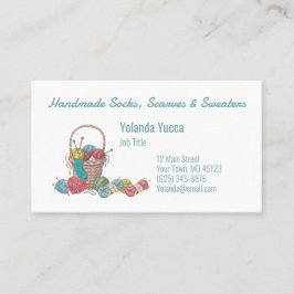 Tarjeta De Visita Cute Knitting or Crochet