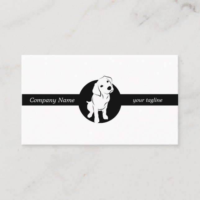 Tarjeta De Visita Cute Labrador Puppy (Anverso)