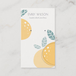 Tarjeta De Visita Cute Lemon Abstract Fruit Bold Earl Display