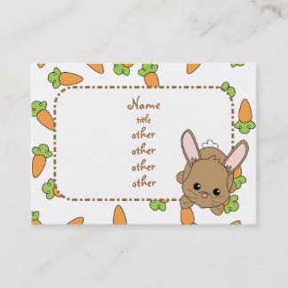 Tarjeta De Visita Cute Lil' Bunny