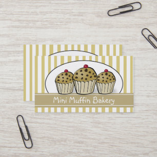 Tarjeta De Visita Cute Mini Muffin Baking Confección