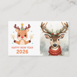Tarjeta De Visita cute modern happy new year business card