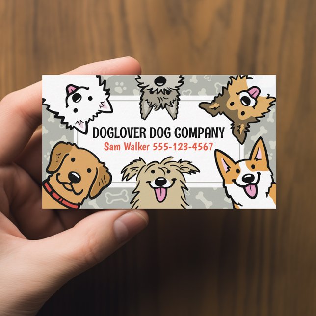 Tarjeta De Visita Cute perros Mascota Sitter Perro Walker Animal (Subido por el creador)