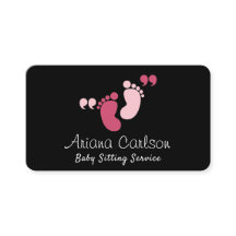 Cute Pink Baby Sitter Guardería