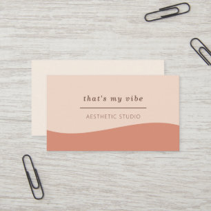 Tarjeta De Visita Cute Retro Tarjeta de Presentación Elegante esa