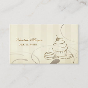 Tarjeta De Visita Cute se traduce como Lindo, Glitter como Brillante