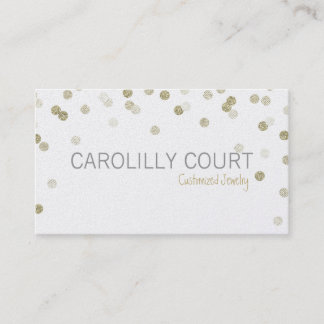 Tarjeta De Visita CUTE SPARKLY elegante purpurina de oro de estilo c